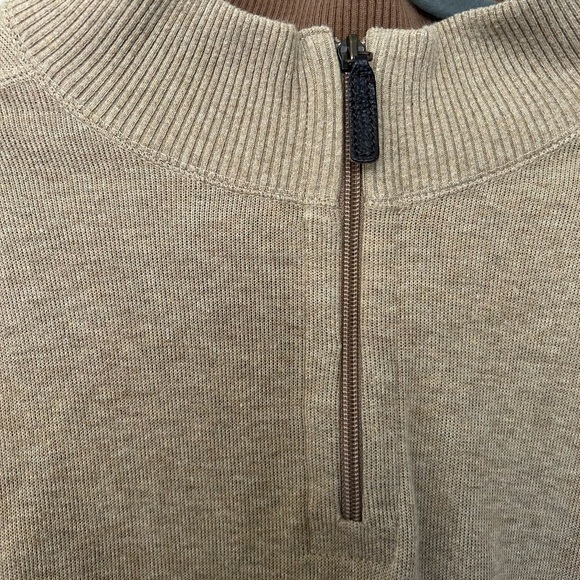 Jos A Bank Quarter Zip Men’s Size XL extra large‎ preppy fall winter academia - Picture 3 of 4